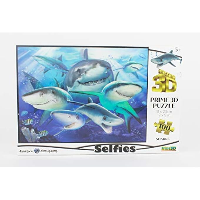 PUZZLES SHARK SELFIE 100PC - Image 1